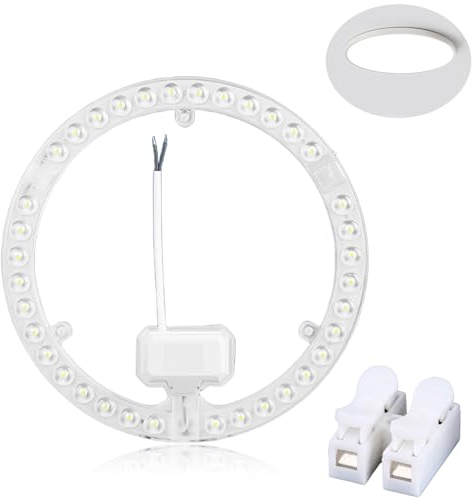 Nizirioo - Kit de conversión de módulo LED de 36 W, kit de conversión de lámpara anular, haz blanco natural para sustitución de luces de techo, lámpara fluorescente circular para cocina