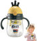 Schnabeltasse mit großem Fassungsvermögen, 370 ml Krone, Anti-Erstickungs-Trinkflasche, sturzsicherer Trinkbecher mit beschwertem Ball für Zuhause, Abendessen, Picknicks, Reisen
