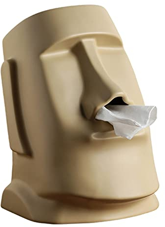 Kreativer Papierhalter Osterinsel Moai Taschentuchbox Steinstatue Figur Moai Moai Papierhalter