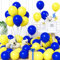 Unisun Luftballons Dunkel Blau und Gelb, 60Stück 12Zoll Ballons Matt Blau Gelb Latex Luftballon Jungen Männer Kinder Babyparty Geburtstag Hochzeit Jubiläum Abschlussfeier Verlobung Bachelor Deko