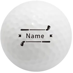 NGTSFLY Golfball Personalisiert mit Wunschtext,Golf Geschenke für Männer Frauen Monogramm Golfbälle (3 Bälle) (GBB-42)