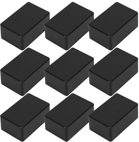 9 Stk Abzweigdose Wasserdicht, Kunststoffgehäuse Elektronik Gehäuse Kunststoff Projekt Box Abzweigdosen, Verteilerdose Außen Wasserdicht Aufputz Abzweigkasten, DIY Kabelanschlussdose, 70x46x29.5mm