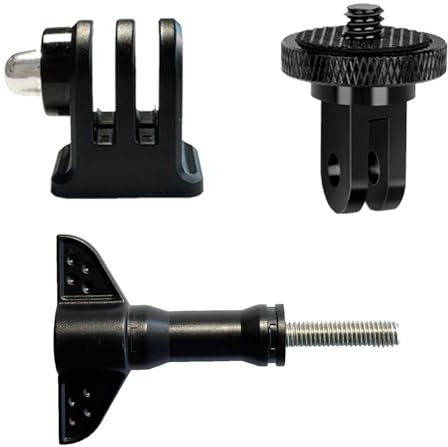 ShipeeKin Tripod Mount Adapter 1/4 Metal Camera Mount Adapter with Thumb Screw for go pro Hero Series, Insta360, Monopod, Tripod, DSLR SLR ect.