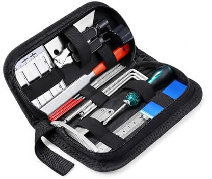 Gitarren Werkzeug-Set 25-teiliges Gitarren-Reparatur-Werkzeugset Setup-Kit Mit Tragetasche Perfektes Geschenk Für Musik- Oder Saiteninstrumenten-Liebhaber