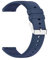 Foyscr Silicone Strap, Quick Buckle Waterproof Soft,Stainless Steel Buckle, Unisex Smartwatch Band, Sport Watch Strap (Blue-22mm)