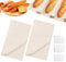 2 Stück Bäckerleinen Leinentuch Brot Backen, 45 x 75cm Bäckerleinen Teigtuch mit Teigschaber, Baumwolle Backleinen Teigtuch, Strudeltuch Für Apfelstrudel Groß für Baguettes, Bäckerbrote, Gebäck