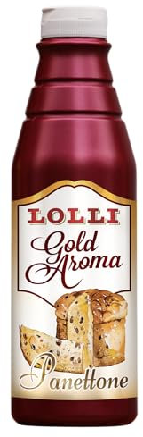 LOLLI - Aromi in pasta per preparazioni professionali, ideali per dare gusto a tantissimi prodotti di pasticceria e gelateria, senza coloranti, linea GOLD (1 flacone - 800g, Panettone)