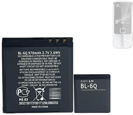 HIGHAKKU Ersatzakku Batterie BL-6Q kompatibel mit No-kia 6700 Classic & 6700 Illuvial