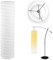 WPPQWP Lampenschirm Papier, Reispapier Lampenschirm für Stehlampe, Ersatzschirme für Papierlampenschirm mit den Meisten Stehlampen kompatibel, Papierdesign, Weiß, 90 cm Hoch
