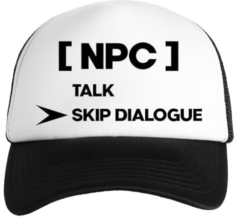 Jinbetee NPC Skip Dialogue Weiße Kinder Baseball Cap Unisex Snapback