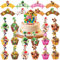 Jinhuaxin 49pcs M-arios Cake Toppers,Cartoon Happy Birthday Cake Toppers with 24pcs Cupcake Toppers border,24pcs Cake Topper,1pcs Large Cake Topper,Birthday Party Cake Decorations for Boys Girls