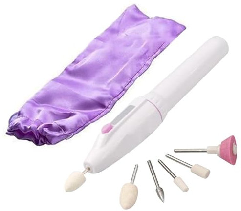 Ponceuse pour Ongles Sans Fil - Rechargeable Ponceuse pour Ongles Professionnelle | 2 piles AA limes à ongles électriques | Lime à manucure et pédicure Fournitures pour ongles à usage domestique et en