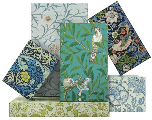 Geschenkpapier mit Vintage-Blumen, Vogel-Blumen-Präety-Geschenkpapier für Damen und Herren, 6 Blatt, Retro-Wildblumen-Muster, gefaltet, flach, Kunst-Wraps für Geburtstag, Hochzeit, Brautparty, DIY