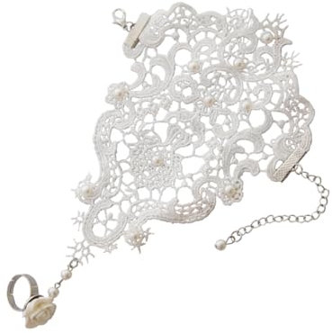 BESTYASH 1 Stück Armband Mädchen schnüren sich Brautjungfer Armbänder Schmuck für Mädchen armkette bracelet jewelry set genschenkideen uhrenarmbänder Hochzeit Handschmuck Weiß