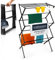 Garrandt Séchoir à Linge Peu encombrant, Robuste, Pliable, 6 Niveaux avec 11 Barres, Tour Pliable et Extensible, Petit, Balcon en Noir