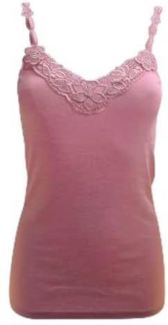 Toker Collection® Achseltop Damen Unterhemd mit elastischen Trägern im 3er Pack