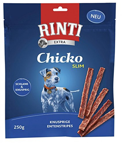 Rinti Chicko Slim Ente Knusprige Entenstripes 900g - Sie erhalten 4 Packung/en; Packungsinhalt 0,9 kg