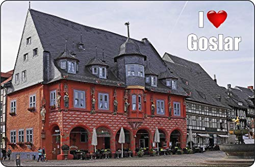 Cadora Magnetschild Kühlschrankmagnet I Love Goslar I