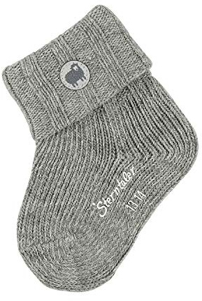 Sterntaler Baby-Mädchen söckchen Socken, silber mel., 13-14