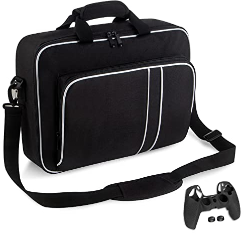 Tasche für PS5, Marvelights Playstation 5 Cases Tasche Leichter Reisespeicher Schützende Schulterhandtasche für Konsole für Playstation 5 Pro/Xbox One X
