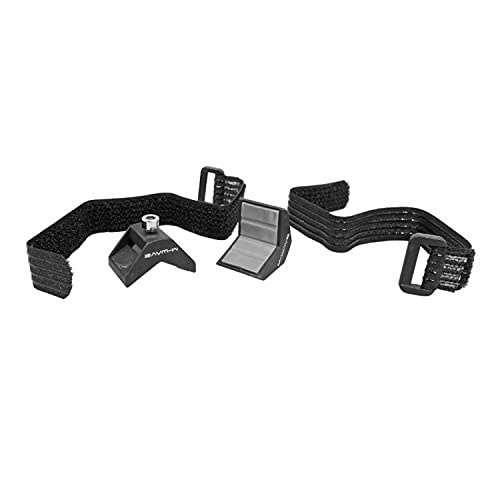 Support Fixation Porte BIDON-Mini Pompe Noir sur Bande Auto-AGRIPPANTE pour Velo Musculaire ET VAE