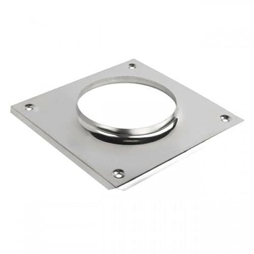 Stainless Steel Chimney Top Plate Stoves Pipe Collar Duct Hose Fuel Liner. (80mm)