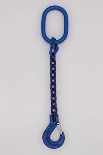 Anschlagkette Güteklasse 10 1-Strang 3,0 m 10 mm ohne Verkürzung blau