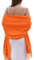 RIIQIICHY Ladies Scarf Orange Pashmina Shawls and Wraps for Wedding Scarfs for Women Winter