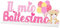 BETESSIN Decorazione Il Mio Battesimo Bambina - Centrotavolo Scritta Legno Rosa, Orso, Palloncini - Decorazione Tavolo Festa, Bomboniere, Confetti Nascita, Baby Shower