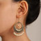 TseenYi Vintage Perle Baumeln Tropfen Ohrringe - Boho Zigeuner Ethnischen Ohrringe mit Perlen Quaste Haken - Schmuck für Frauen und Mädchen (Gold)