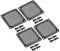 PATIKIL 60mm Fan Filter Grills with Screws, 4 Pack Aluminum Frame Stainless Steel Mesh Dustproof Cover for Computer Case, Black
