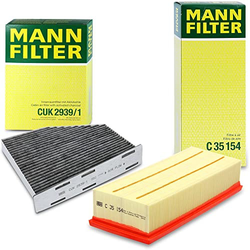 MANN-FILTER Inspektionspaket Filterset 1x Innenraumfilter (Aktivkohle), 1x Luftfilter,