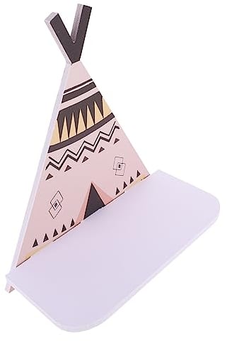 Cabilock 1stk Zeltständer Lagerregal Im Zeltdesign Cartoon-wandregal Wandregal Zum Aufhängen Kinderzelte Eckregal Aus Holz Tipi Für Kinder Wandanzeige Dekor Teilung Mdf An Der Wand Montiert