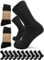 sogzz Tennissocken | 10 Paar | Herren Damen 80% Baumwolle, Sportsocken, Arbeitssocken, Tennis Sport Freizeit Arbeit Socken Unisex, Modell: Sport Basic, 47-50, Schwarz