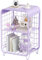 SYKIARIO Cute Nightstand, Metal Side AND Accent Table, 3 Tier End Table With Storage - Purple