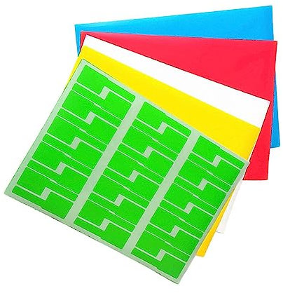 NUOBESTY 15hojas Etiquetas De Cables p Para Identificación De Cables Salas De Ordenadores Impermeables y Resistentes Desgarros