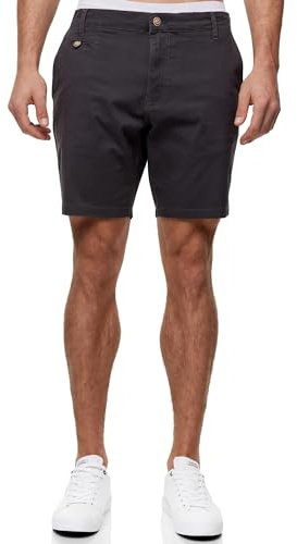 Indicode Herren INSylvester Chino Shorts aus 98% Baumwolle mit 4 Taschen
