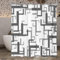 Lerores Rideau de douche 200 x 160 cm, bloc anti-moisissure, ourlet lesté, imperméable, lavable, en tissu polyester, avec 12 œillets et anneaux de rideau de douche, pour salle de bain, baignoire