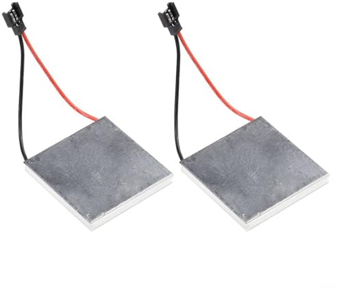 Oniissy 2PCS Fireplace Fan Generator Sheet High Temperature Resistance Heat Powered Stove Fan Repair Sheet Graphite Power Generation Sheet