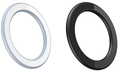 2 Pack | Supporto Magnetico da Parete per Cellulare per Magsafe iPhone 15, 14, 13, 12 Pro Max | Forte Magnetico con Adesivo (Blu e Nero)