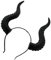 VOCUE Serre-tête long en corne maléfique pour adultes, costume de cosplay, corne de diable, renne, cerceau pour les cheveux, fête d'Halloween, cosplay, postiches