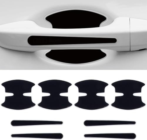 HYXBD 8 Pièces Protecteur Poignée Porte Voiture pour Mercedes Benz GLE SUV/Coupe 250d 300d 320 350 350d 400 400d 450 500 58, Autocollant Cuvette Porte Anti-Rayures, Film Protection Peinture