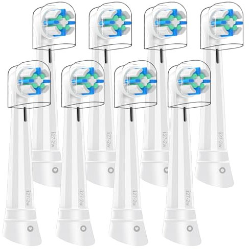8er IO Aufsteckbürsten Kompatibel mit Oral b iO 3/4/5/6/7/8/9/10 Series Elektrischen Zahnbürstea, IO Zahnbürste Aufsätze Kompatibel mit Oral b (Weiß)