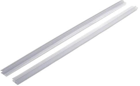 QAZWZG Shower Screen Seal 500cm Bath Shower Strip Seal Bathroom Glass Door Double Soft Edge Waterproof Sealing Strip 4-6mm Glass Seals Gaps Hardware For Covers up Gap(20mm)