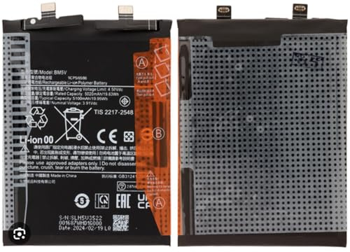 Audiosystem BATTERIA COMPATIBILE per XIAOMI REDMI NOTE 13 PRO 5G 2312DRA50C / POCO X6 23122PCD1G 23122PCD1I PILA Con Capacità Originale 5100MaH BM5V RICAMBIO Sostituzione