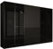 3E 3xE living.com Kleiderschrank, Graphitschwarz, 3 x 100 x 200 x 51 cm