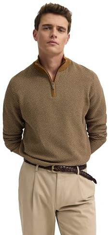 bugatti Herren Strick-Troyer 7500-15514E | Baumwolle Regular Fit mit Zipper