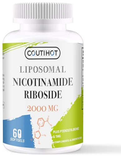 Liposomales Nicotinamid-Ribosid 1500 mg plus TMG & Trans-Pterostilben (Gesamtformel 2000 mg) – NR Kapseln als NAD+ Vorläufer, Hochdosiertes Vitamin B3 Supplement (60 Stück (1er Pack))