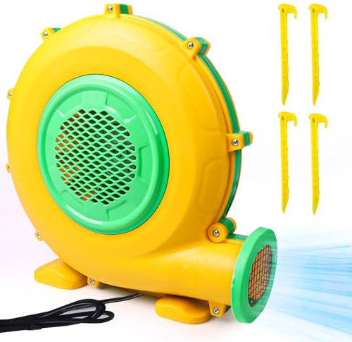 Kalolary Souffleur d’Air Gonflable 1500W, Pompe à Gonflage Rapide 110V 60Hz | Ventilateur Haute Puissance Durable pour Arches Gonflables Extérieures, Décoration d’Événements et Structures Gonflables