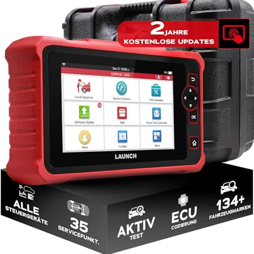 LAUNCH CRP 919S OBD2 Diagnosegerät, ECU-Codierung, 35 Servicefunktionen | Alle-Systeme-Scan, Aktive Tests, CAN FD/DoIP, Auto VIN, Remote-Diagnose, Live-Daten & kostenlose Software-Updates